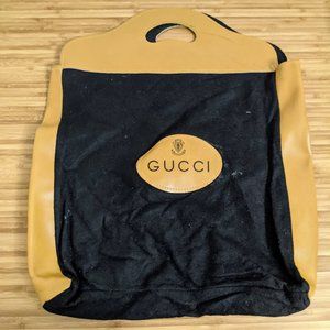 Vintage Gucci Tote Bag – 1970s Felt & Vinyl